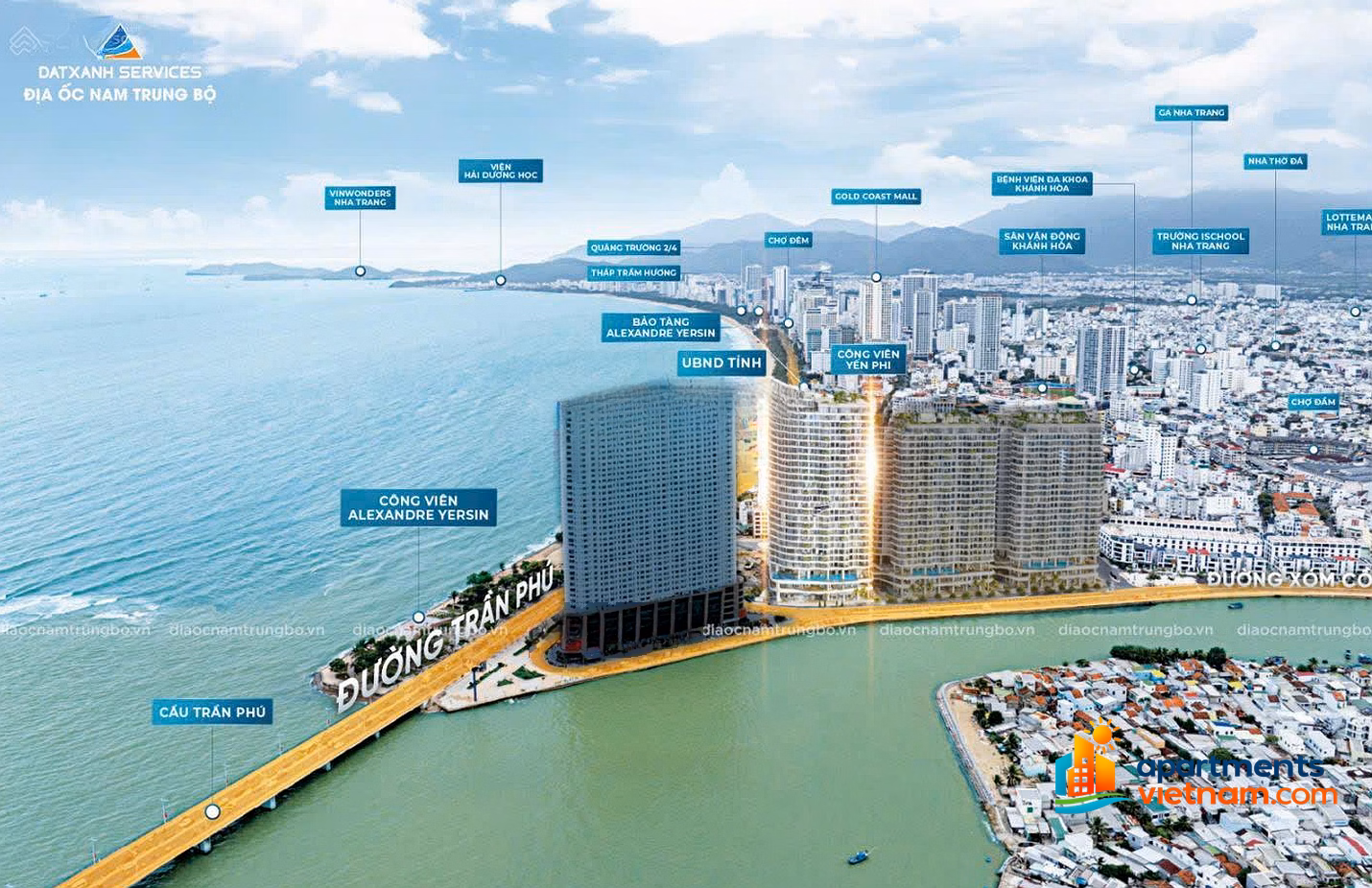 Long-term ownership of Welltone Tran Phu luxury apartment - Nha Trang city center - direct price CDT