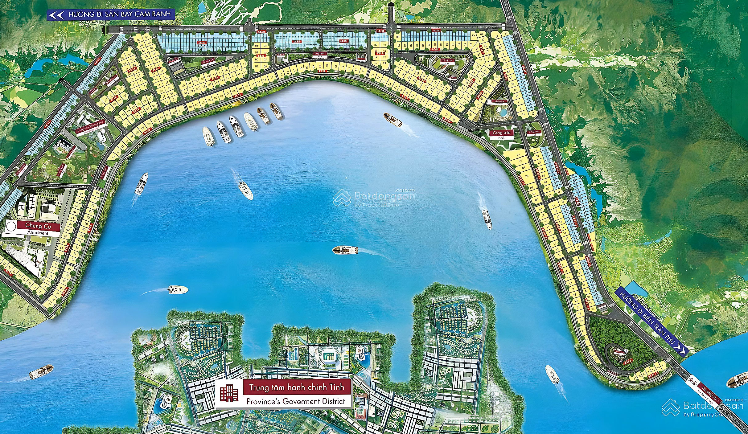 Land for sale in urban area along Tac Hon Mot River (River Park) on Phong Chau Nha Trang street at very good prices