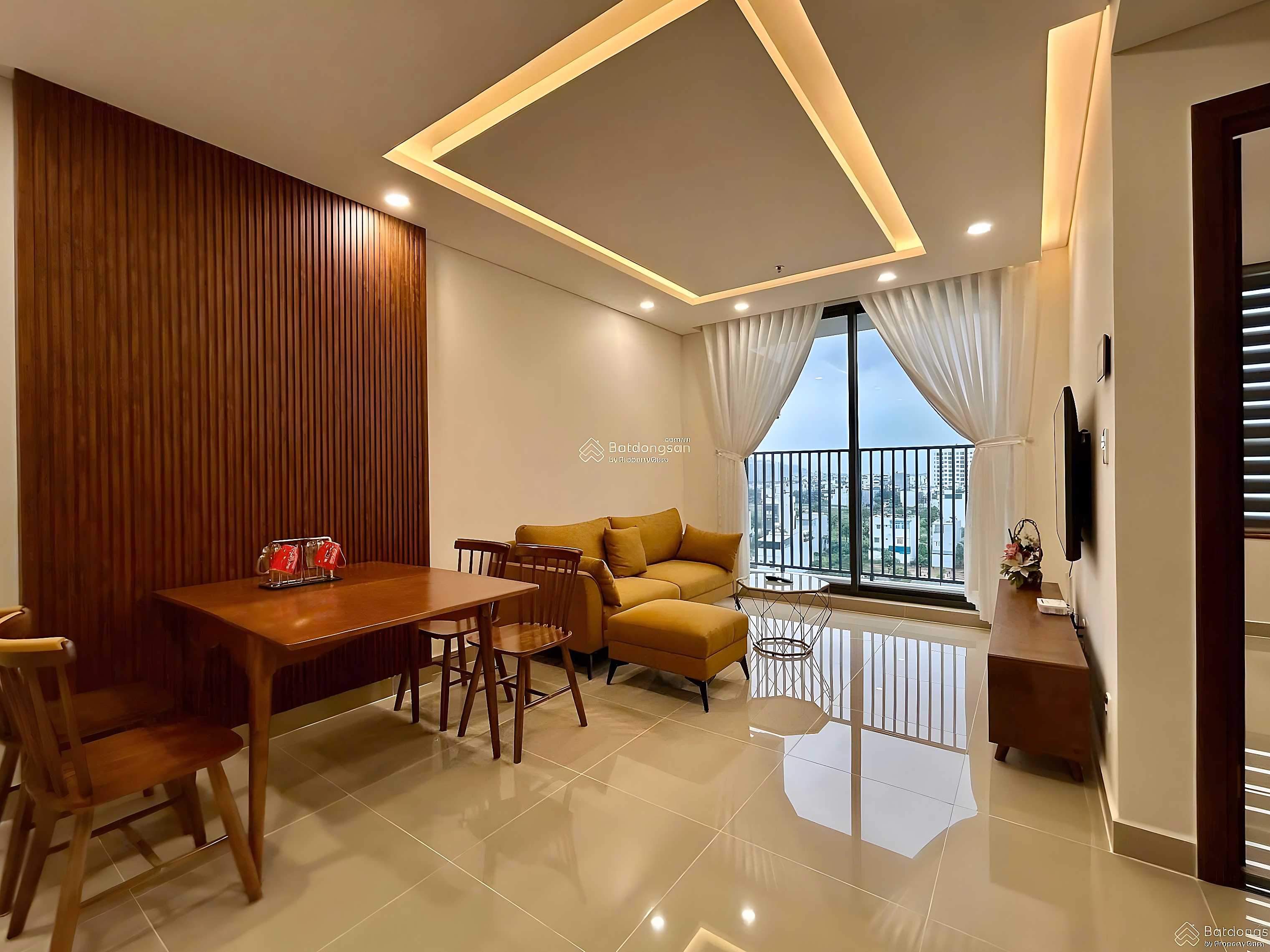 Apartment for rent CT2 - VCN Phuoc Long - Nha Trang City Center. 72m2 (2 bedrooms - 2 bathrooms). Full interior