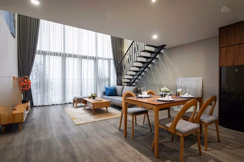 Duplex luxury apartment for rent at PentStudio-699 Lac Long Quan price 17 million. Contact 0363 728 ***
