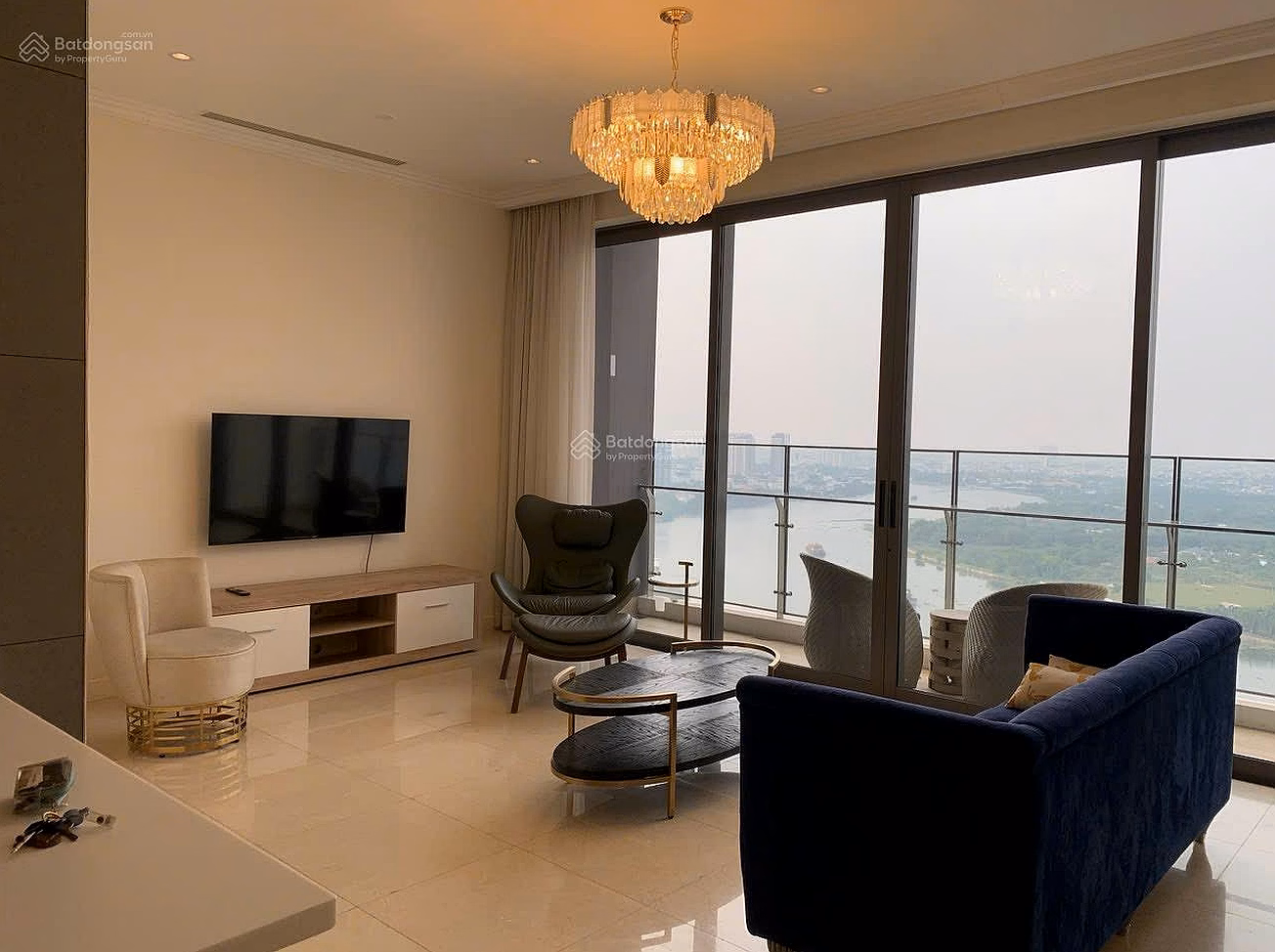 4 bedroom apartment for sale at The Nassim Thao Dien - High floor, directly facing the Saigon River