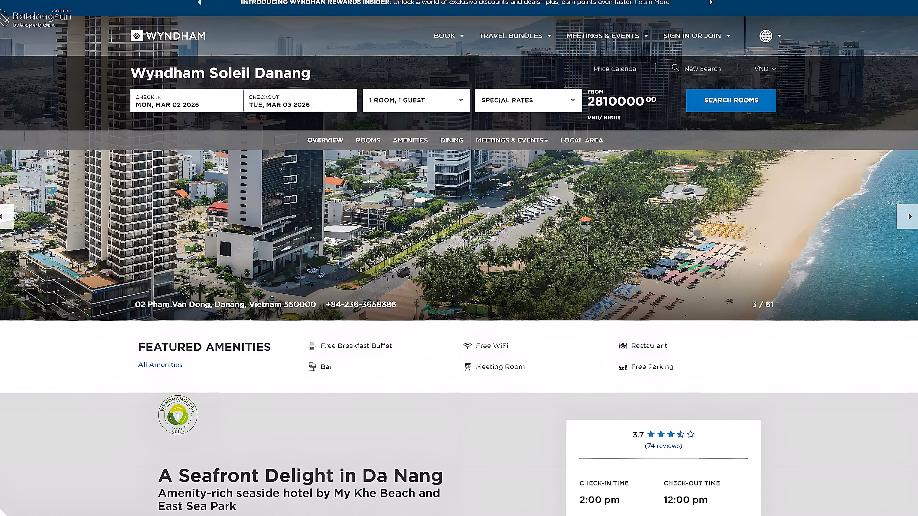 High floor studio apartment with sea view for rent