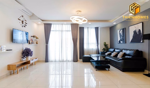 Grand Riverside for rent urgently 128m2 4 bedrooms full room, high floor with open view price 26.99 million/month Contact 0931 785 ***