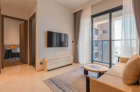 Fully furnished 3-bedroom apartment for rent, high floor, View Landmark 81 and Saigon Marina IFC