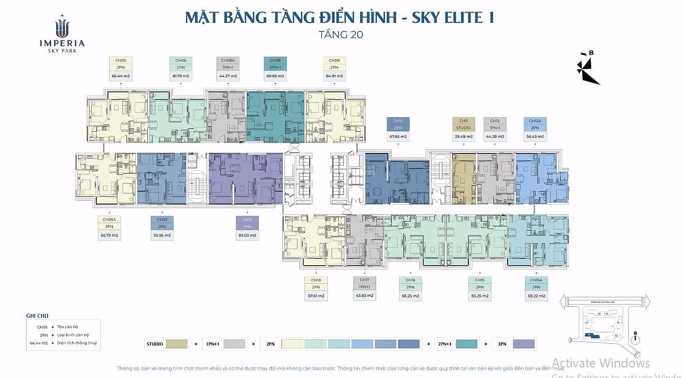 Booking to receive incentives for studio-1-2-bedroom-3-bedroom apartments in Sky1 and Sky2 buildings, signing directly with Investor MIK GROUP