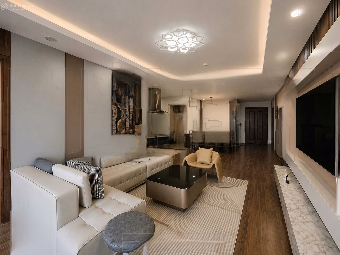 Customer's contract expired, family needs to rent CH Sun Square 3 bedrooms, 112m², fully furnished, move in immediately, price 15 million/month