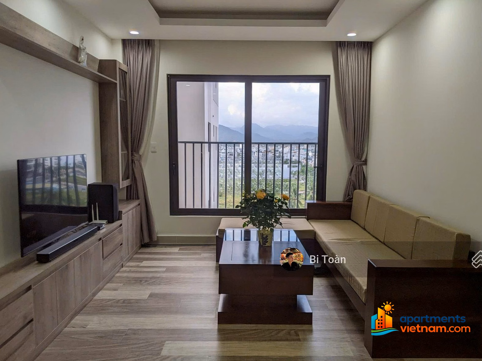 Quick sale of 3-bedroom apartment CT2 Phuoc Hai with latest furniture with rental contract of 17 million