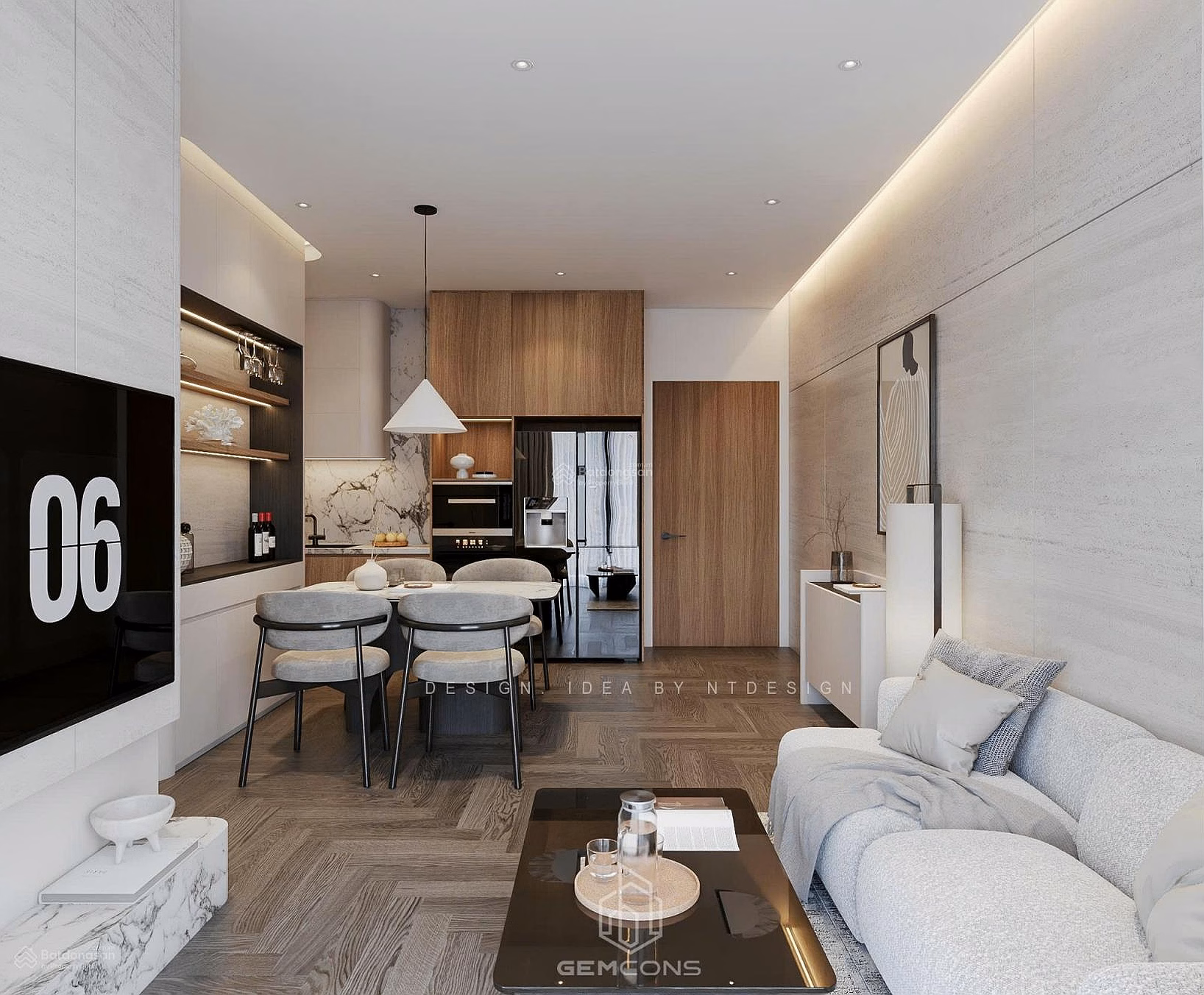 Sun Cosmo apartment has high-class furniture, 100% new, suitable for experts and foreigners