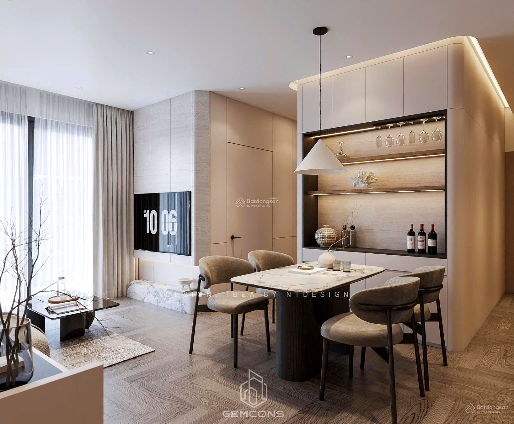 Sun Cosmo apartment has high-class furniture, 100% new, suitable for experts and foreigners