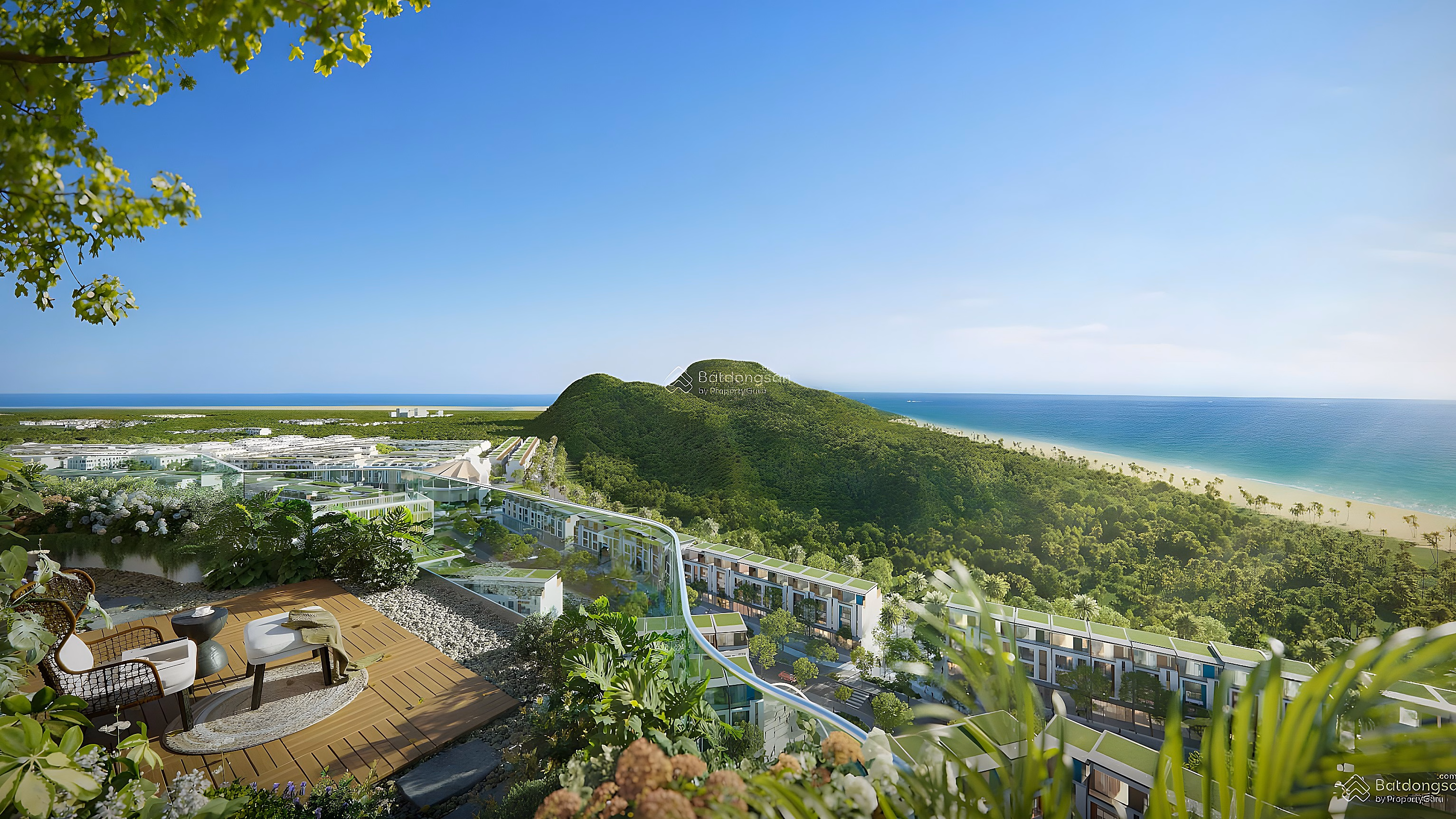 1 BEDROOM APARTMENT + MIDDLE FLOOR VIEW OF THE GREAT CITY, 44m2, SE DIRECTION RESORT STANDARD LIVING AT TRUONG BEACH | PHU QUOC
