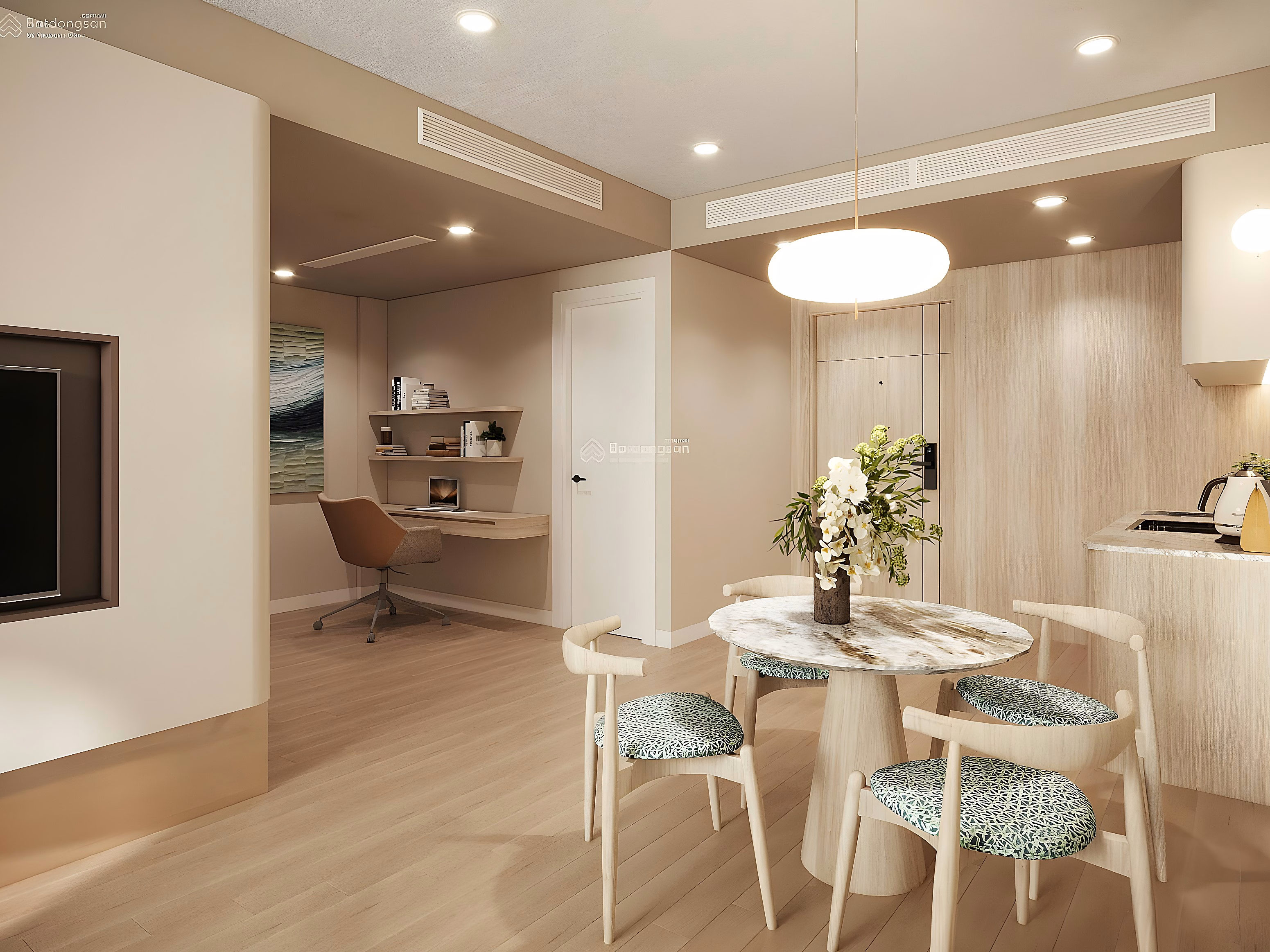 1 BEDROOM APARTMENT + MIDDLE FLOOR VIEW OF THE GREAT CITY, 44m2, SE DIRECTION RESORT STANDARD LIVING AT TRUONG BEACH | PHU QUOC