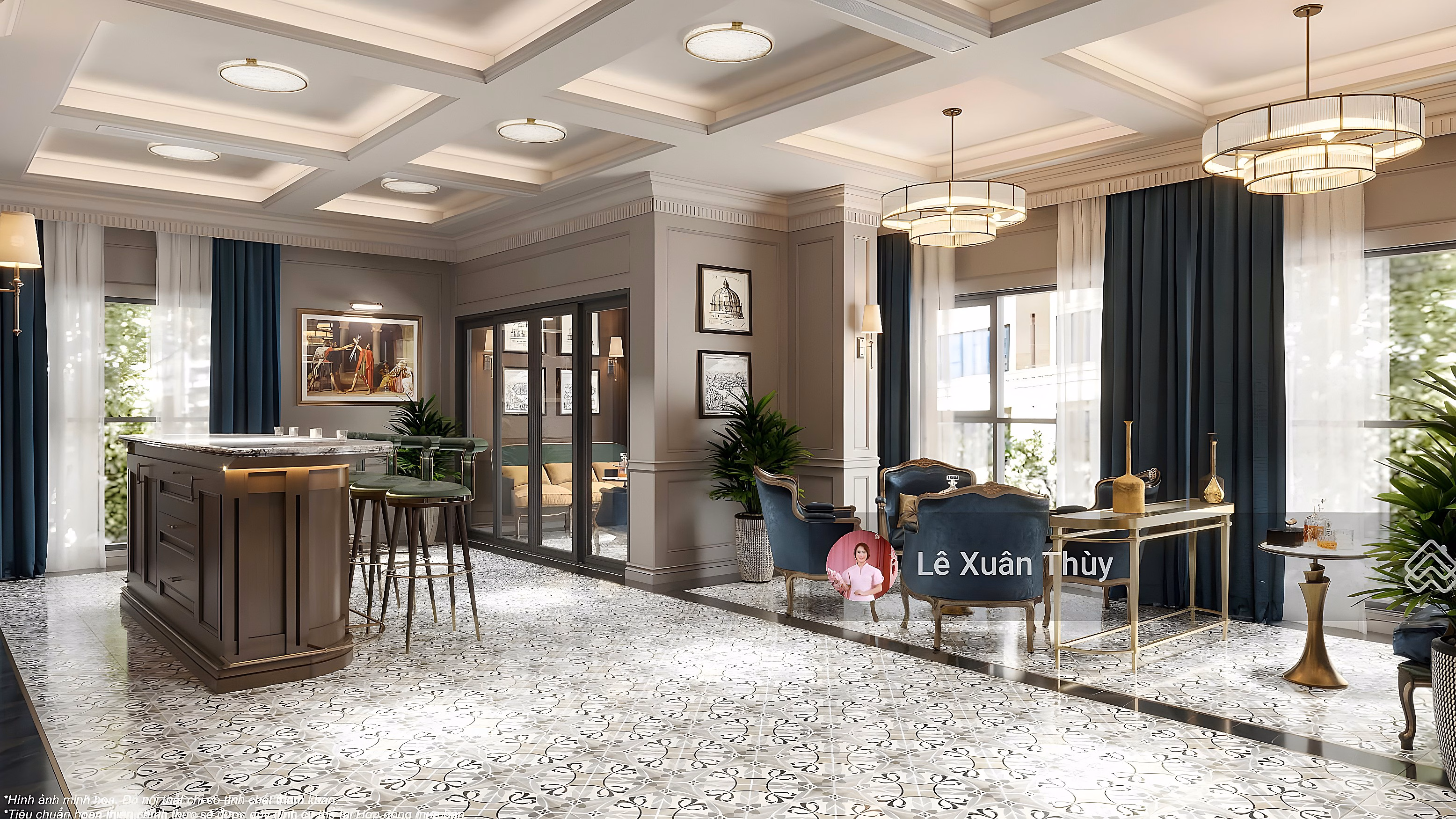 Exclusive studio axis 15 view of Paris 2 Coral Lake, price 2,450 billion***