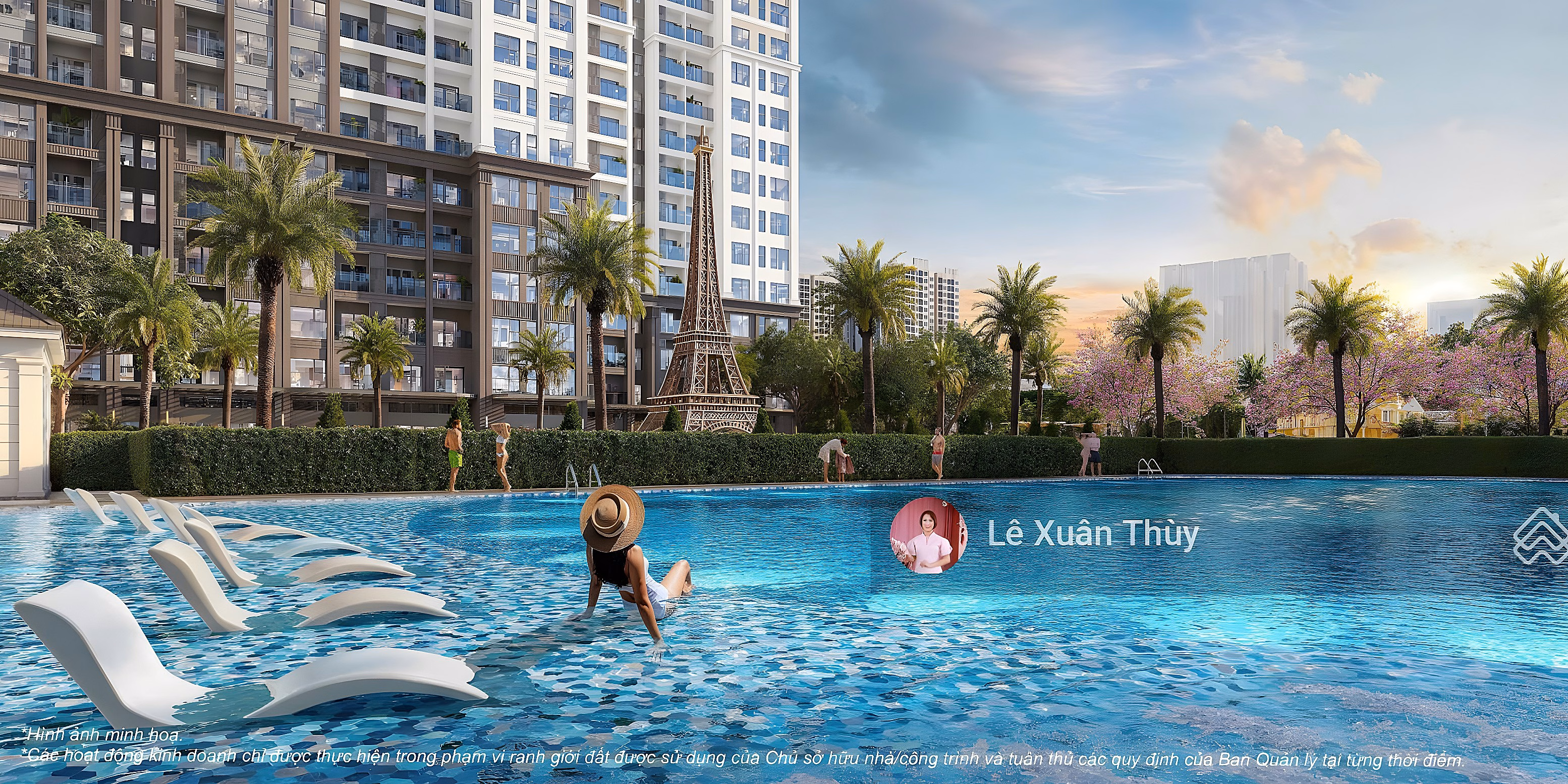 Exclusive studio axis 15 view of Paris 2 Coral Lake, price 2,450 billion***