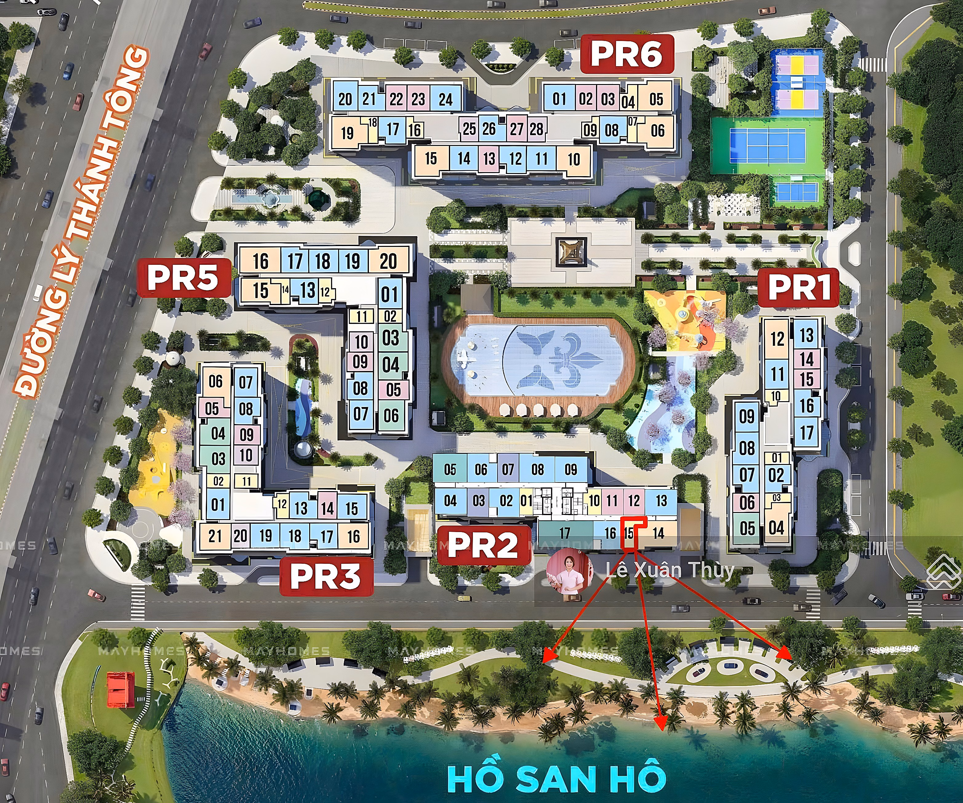 Exclusive studio axis 15 view of Paris 2 Coral Lake, price 2,450 billion***