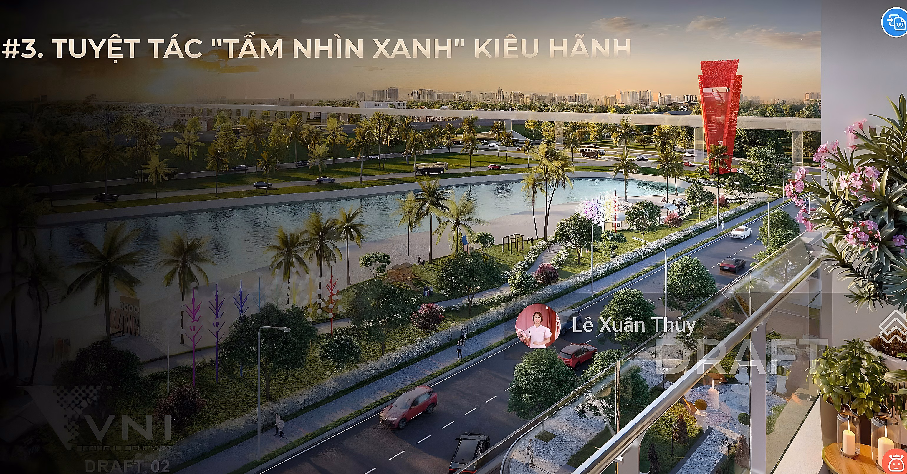 Exclusive studio axis 15 view of Paris 2 Coral Lake, price 2,450 billion***