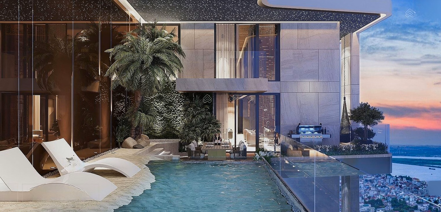 Own Sky Villa Noble Crystal Tay Ho - Swimming pool, private garden, 5-star management. From only 12.8 billion
