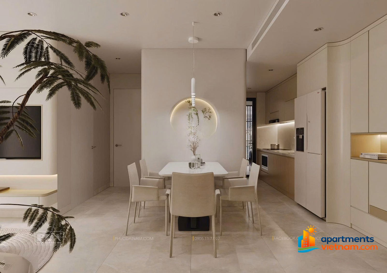 Apartment facing the Han River, 100% new, high-class furniture