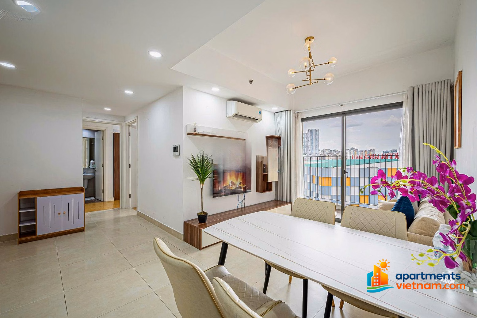 2 bedroom apartment priced at only 7.7 billion, brand new house, 80% loan support*** Mr. Hoai