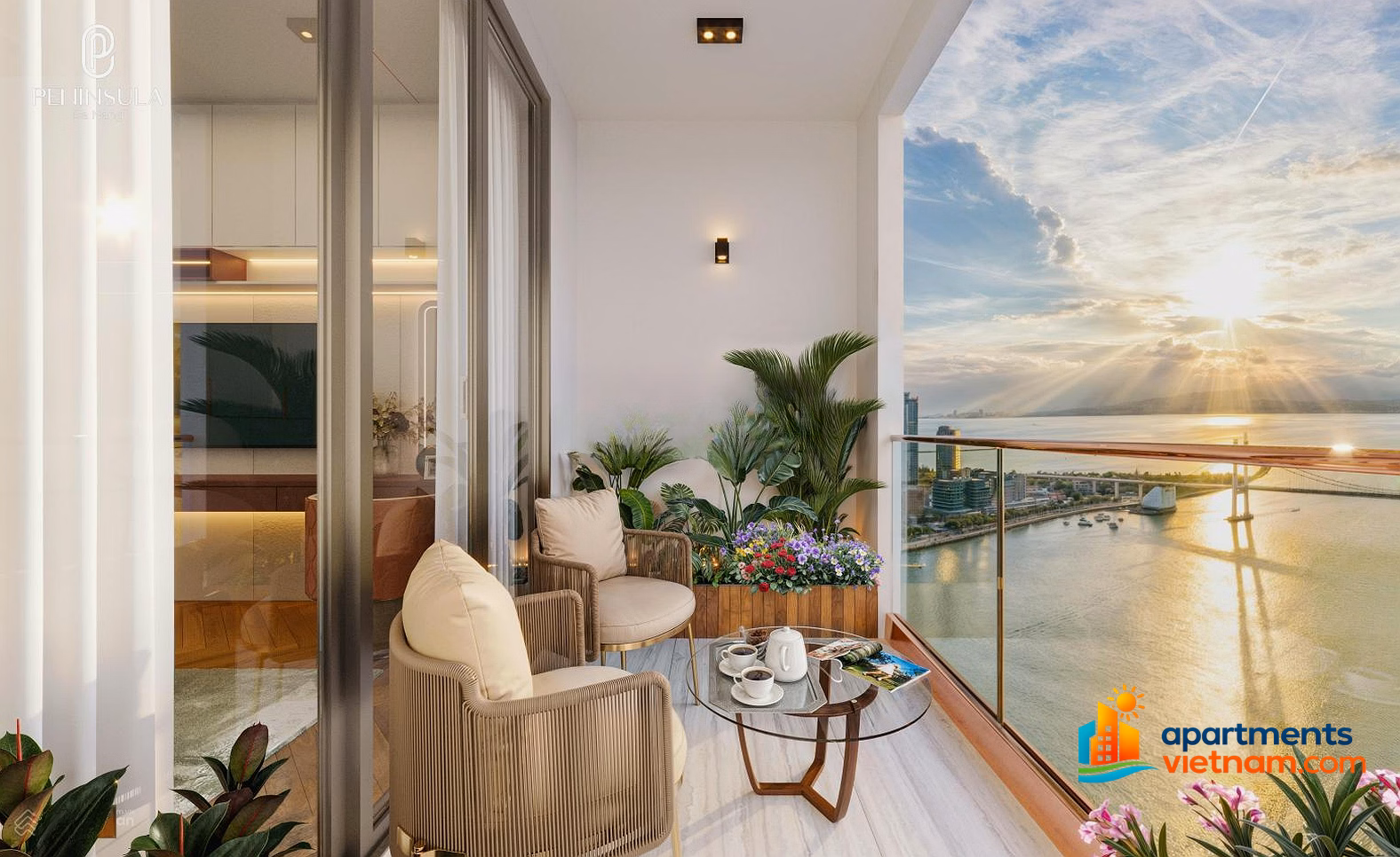One of the few! Next to corner apartment - Area 76m² - 20th floor - View of Han River and fireworks