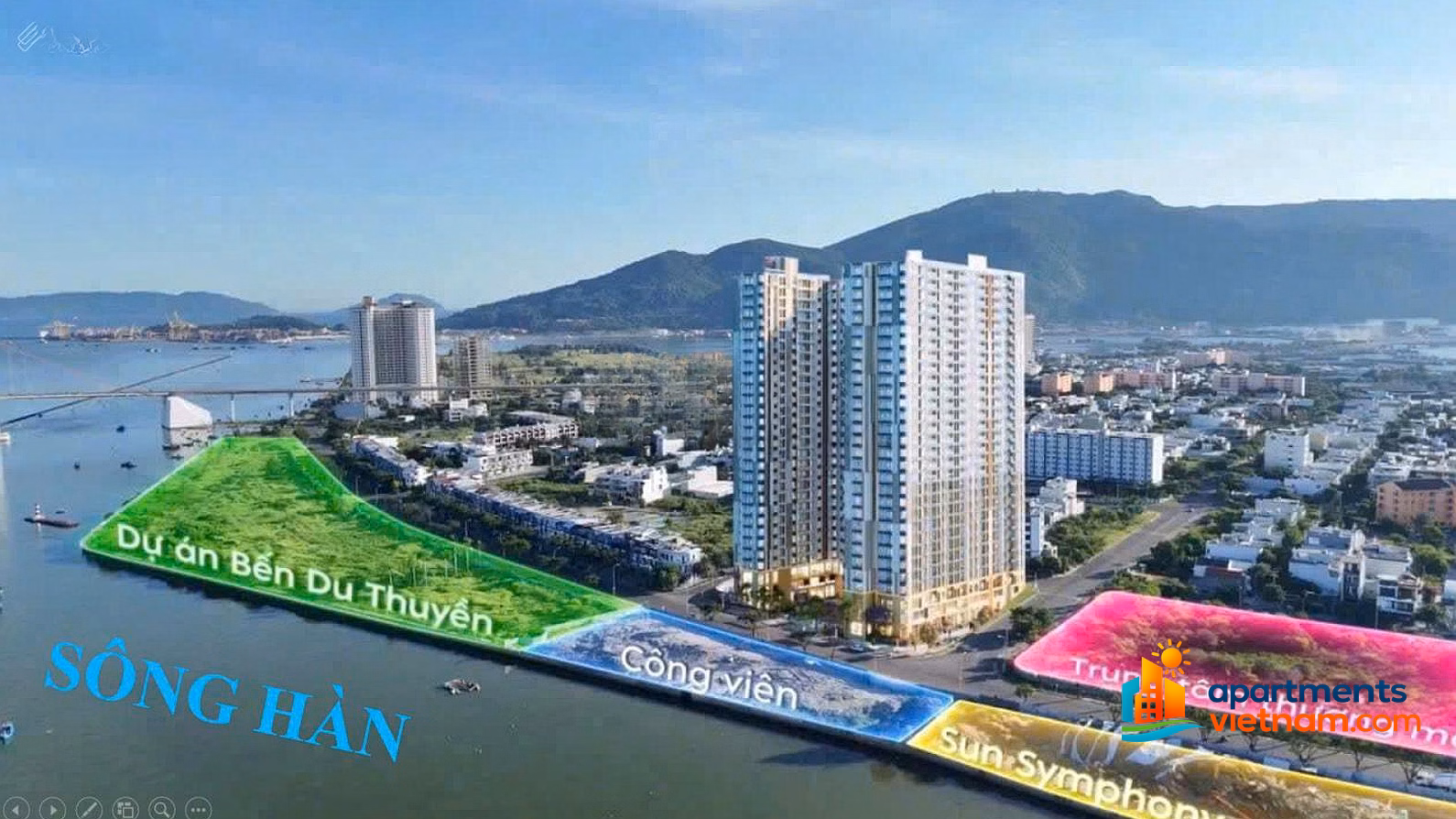 One of the few! Next to corner apartment - Area 76m² - 20th floor - View of Han River and fireworks