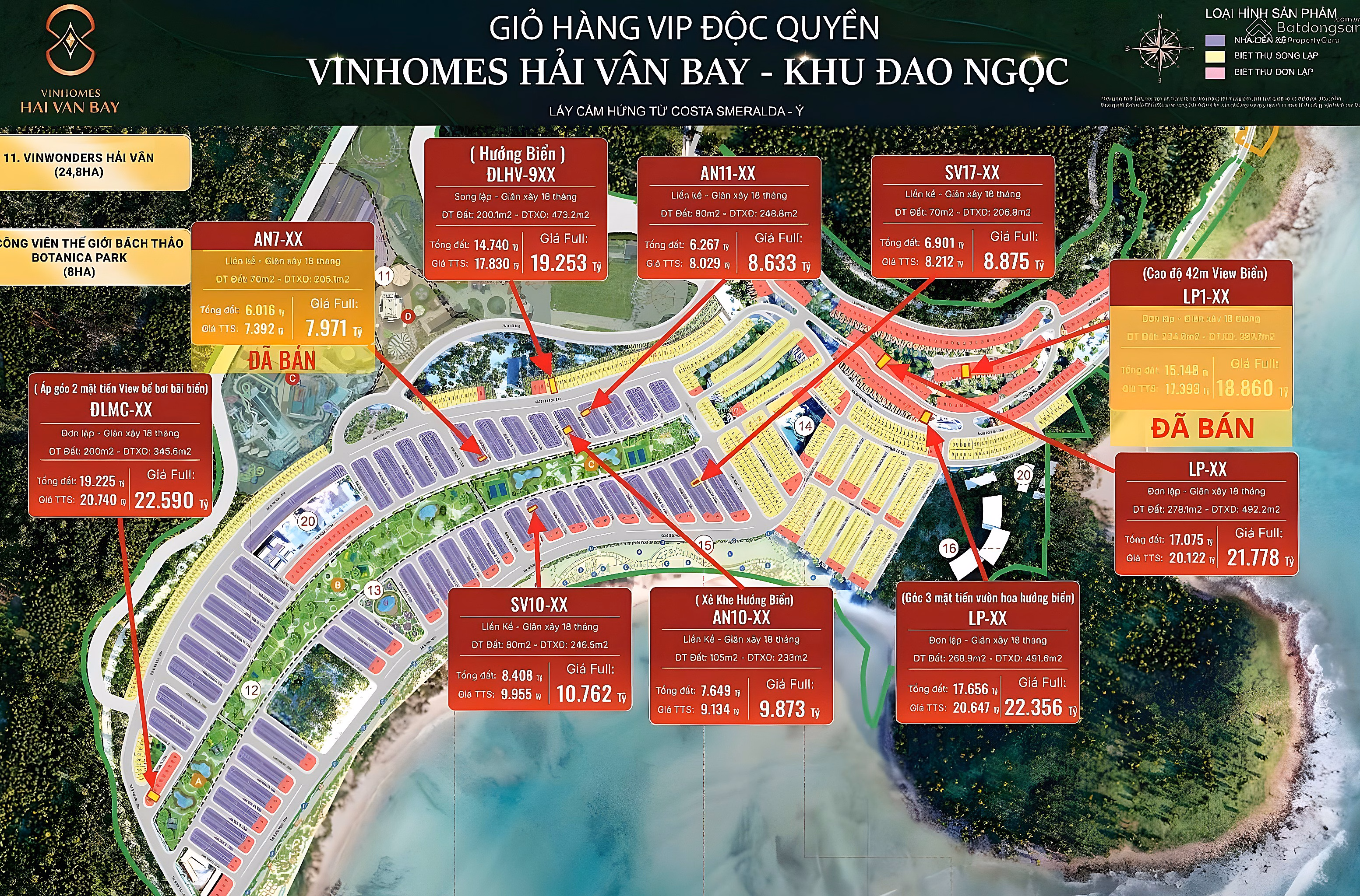 Direct investor of Hai Van Bay sea surface LKT, price from 7 billion, long-term ownership capital from only 1.8 billion, HTLS 0% 5 years
