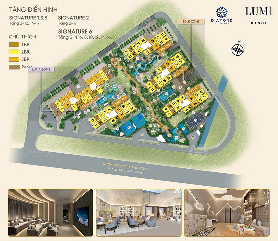 The owner transferred Lumi Hanoi 2 bedrooms 2 bathrooms - 4.65 billion. The most beautiful closed compound in the West of Hanoi