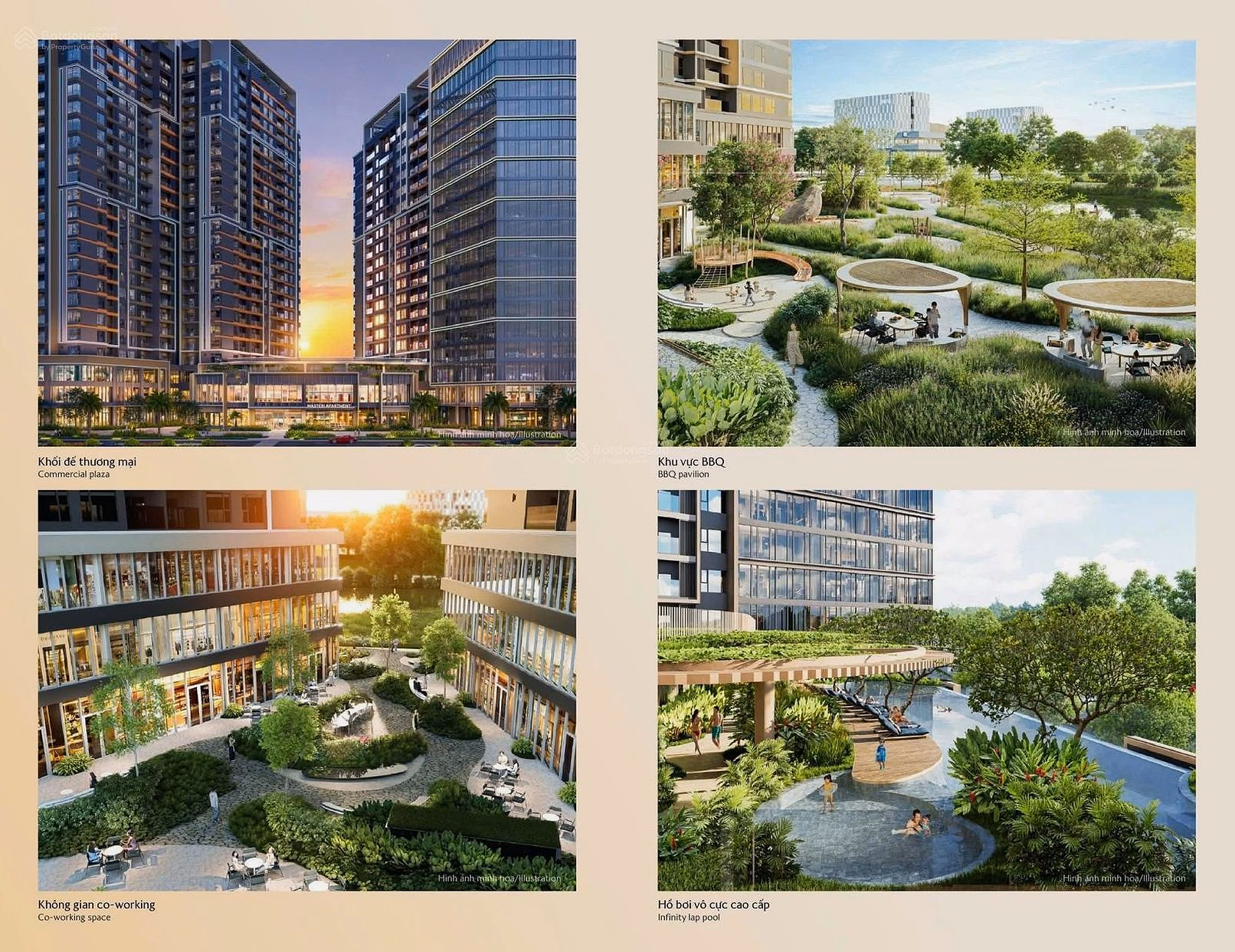 Masteri Cosmo Central - 2-bedroom apartment with internal view directly facing the swimming pool, all-in price 9.8 billion