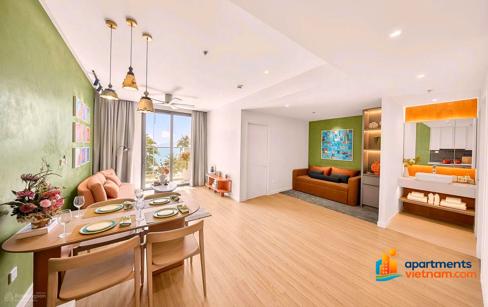 Here is the most beautiful apartment number and original price from SunGroup - Apartment O2.2222 - O2 building - Charmora City Nha Trang