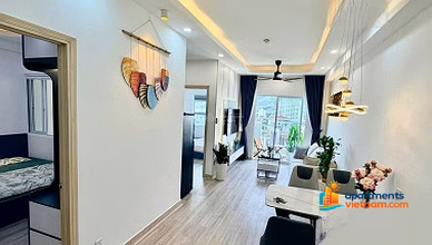 Hoang Quan commercial corner apartment for sale 75m2 full new furniture