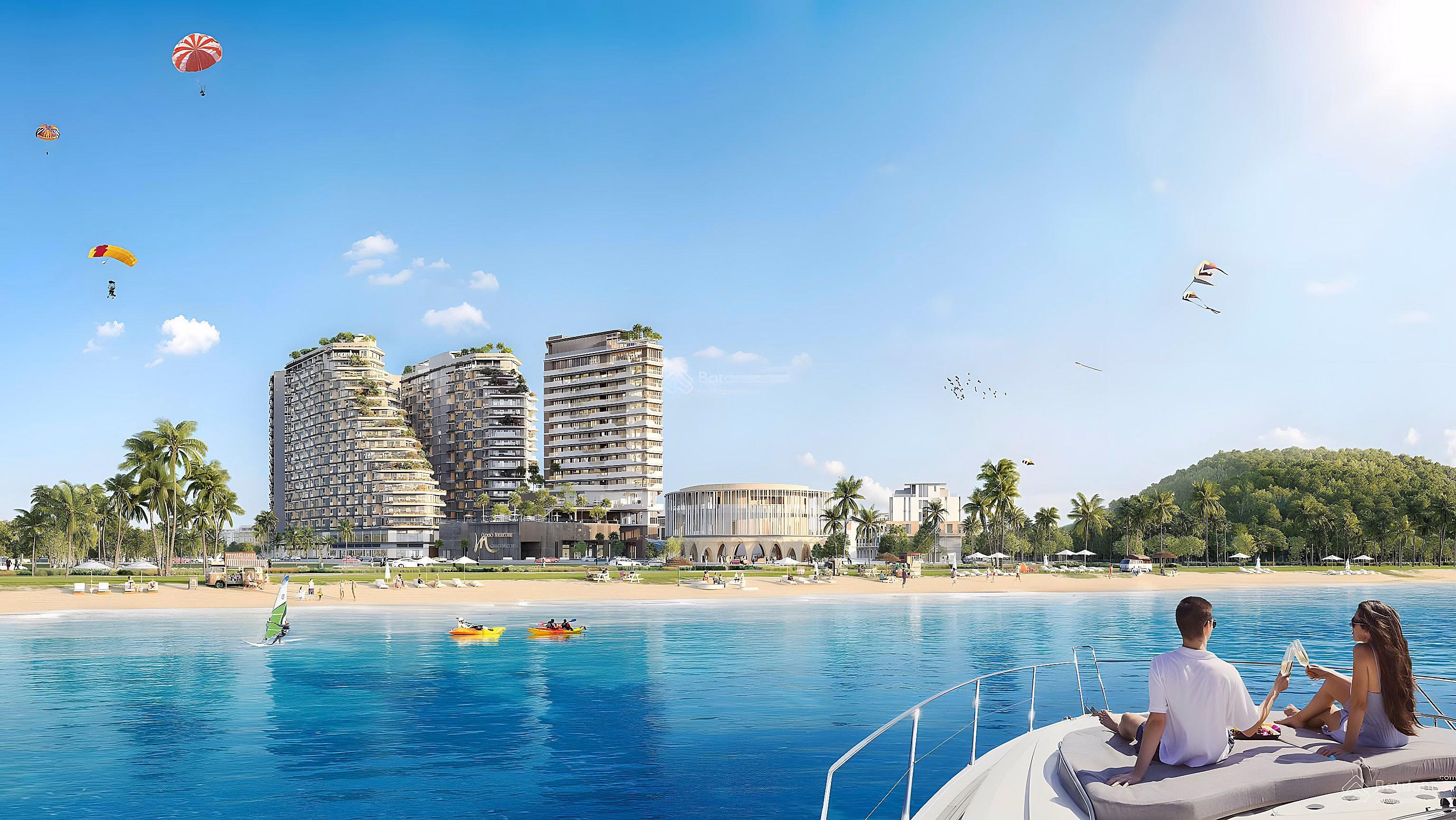 FOR SALE 1BR+1 BEACH APARTMENT WITH 5 STAR RESORT STANDARD "HOT" AT BEACH TRUONG - PHU QUOC, Area 44m2, EXTREMELY EXPENSIVE VIEW