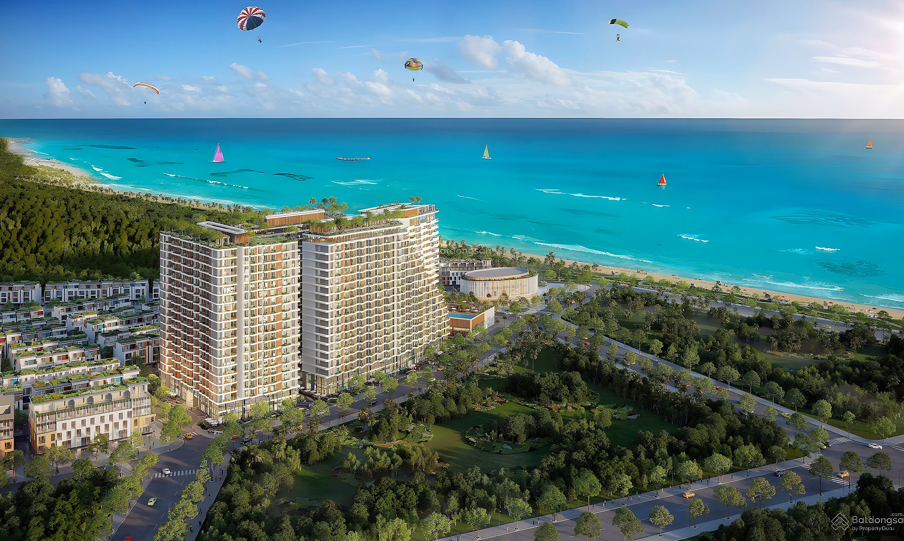 FOR SALE 1BR+1 BEACH APARTMENT WITH 5 STAR RESORT STANDARD "HOT" AT BEACH TRUONG - PHU QUOC, Area 44m2, EXTREMELY EXPENSIVE VIEW