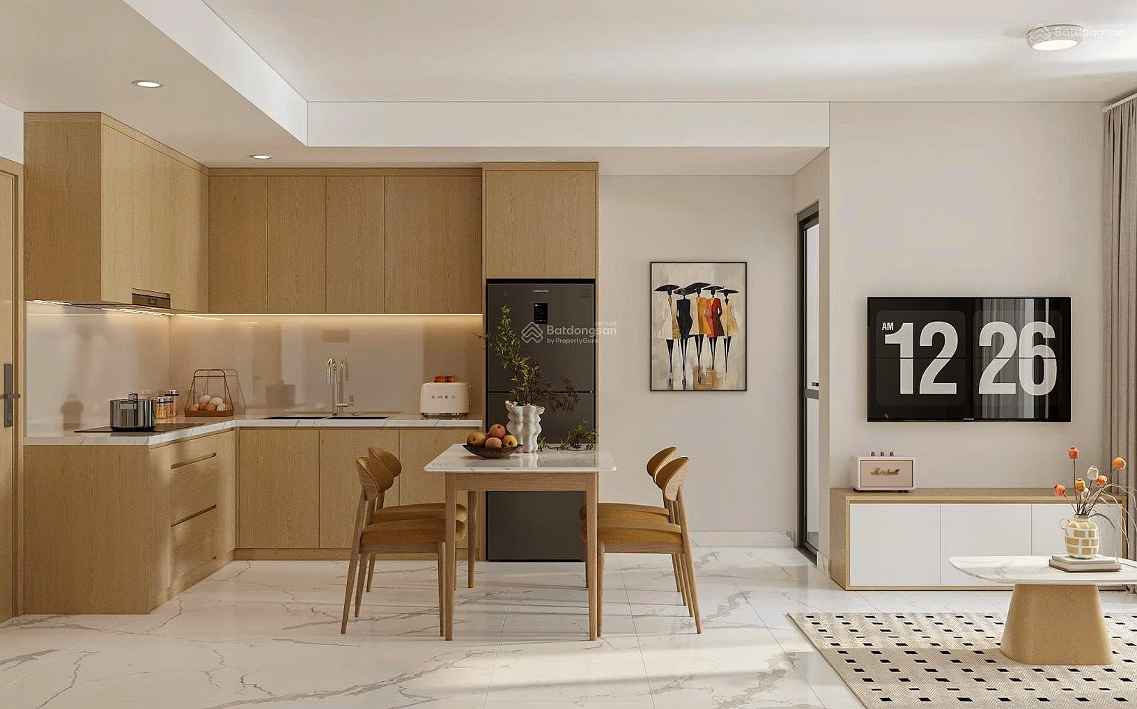 Owner wants to sell Asiana Capella apartment - District 6, 2 bedrooms - 65m2, price 3.6 billion, beautiful furniture***