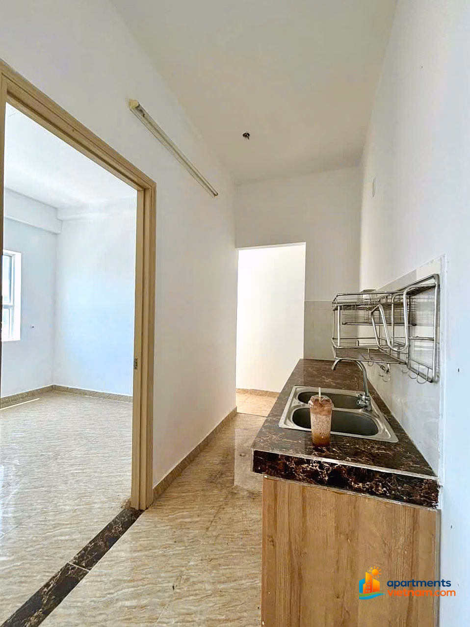 Sea view apartment for sale - Hoang Quan apartment building - North Nha Trang. Area: 60m2 with 2 bedrooms, 2 bathrooms, pink book
