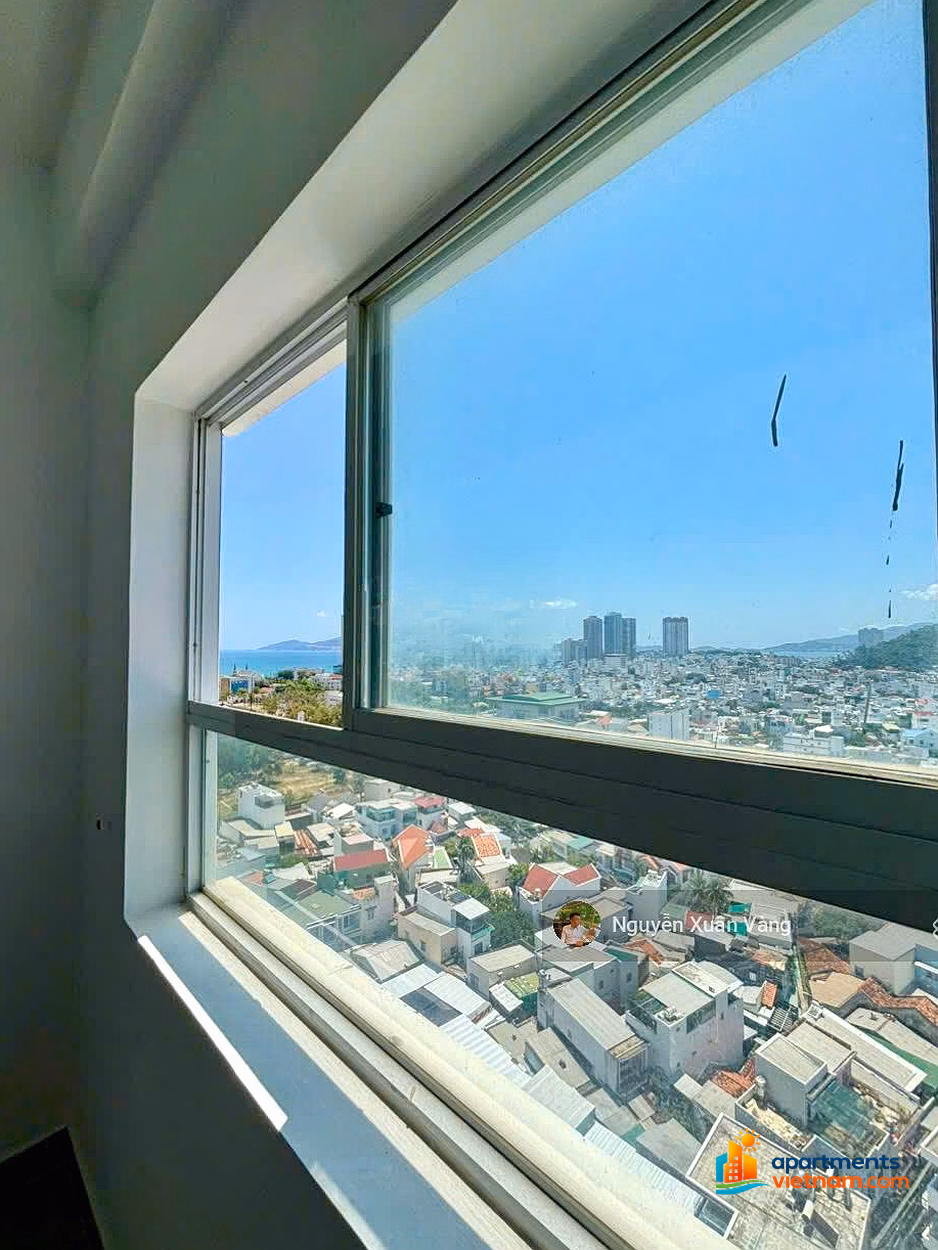 Sea view apartment for sale - Hoang Quan apartment building - North Nha Trang. Area: 60m2 with 2 bedrooms, 2 bathrooms, pink book