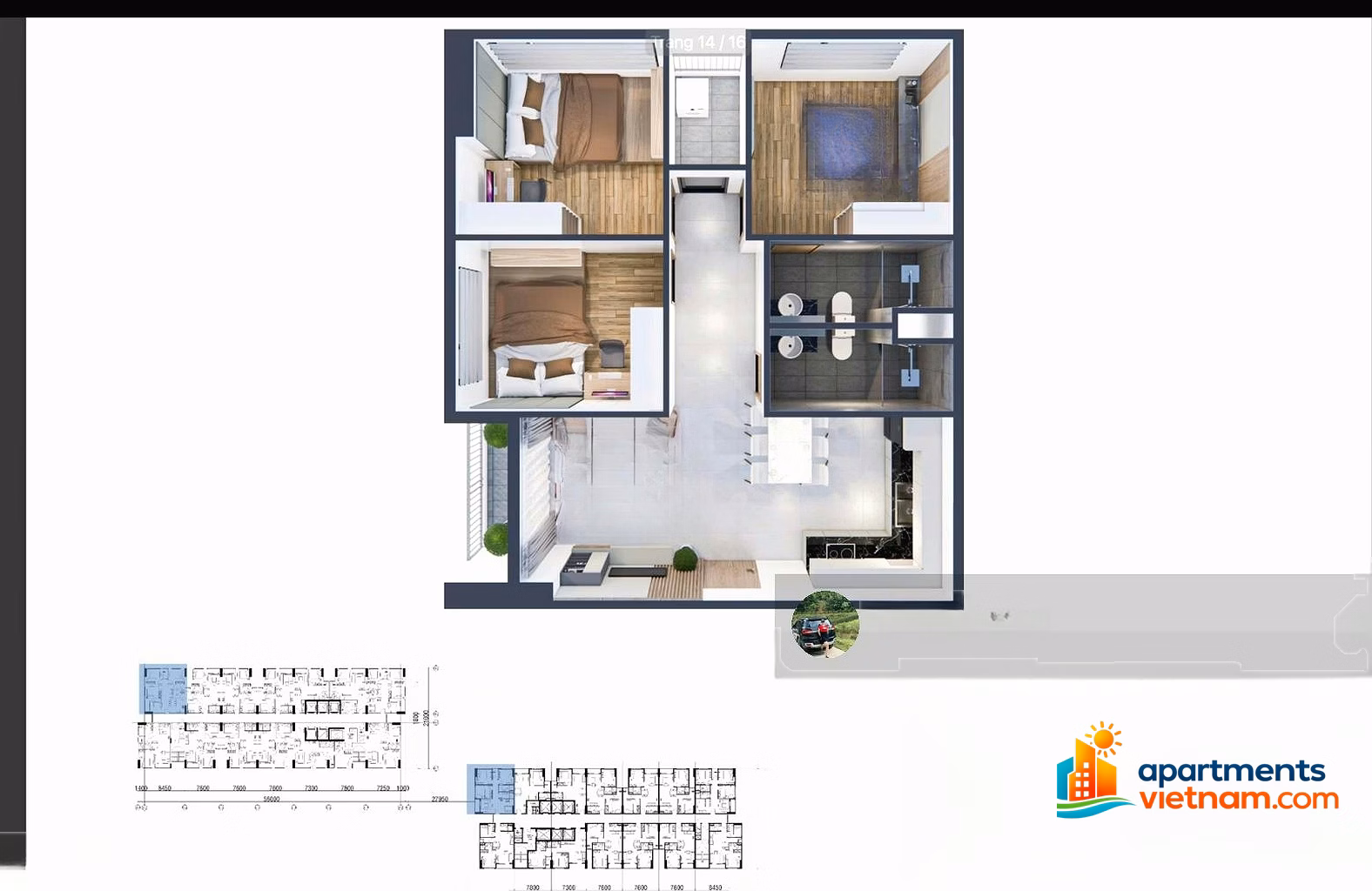 Good price shopping cart includes many 1 bedroom, 2 bedroom, 3 bedroom apartments