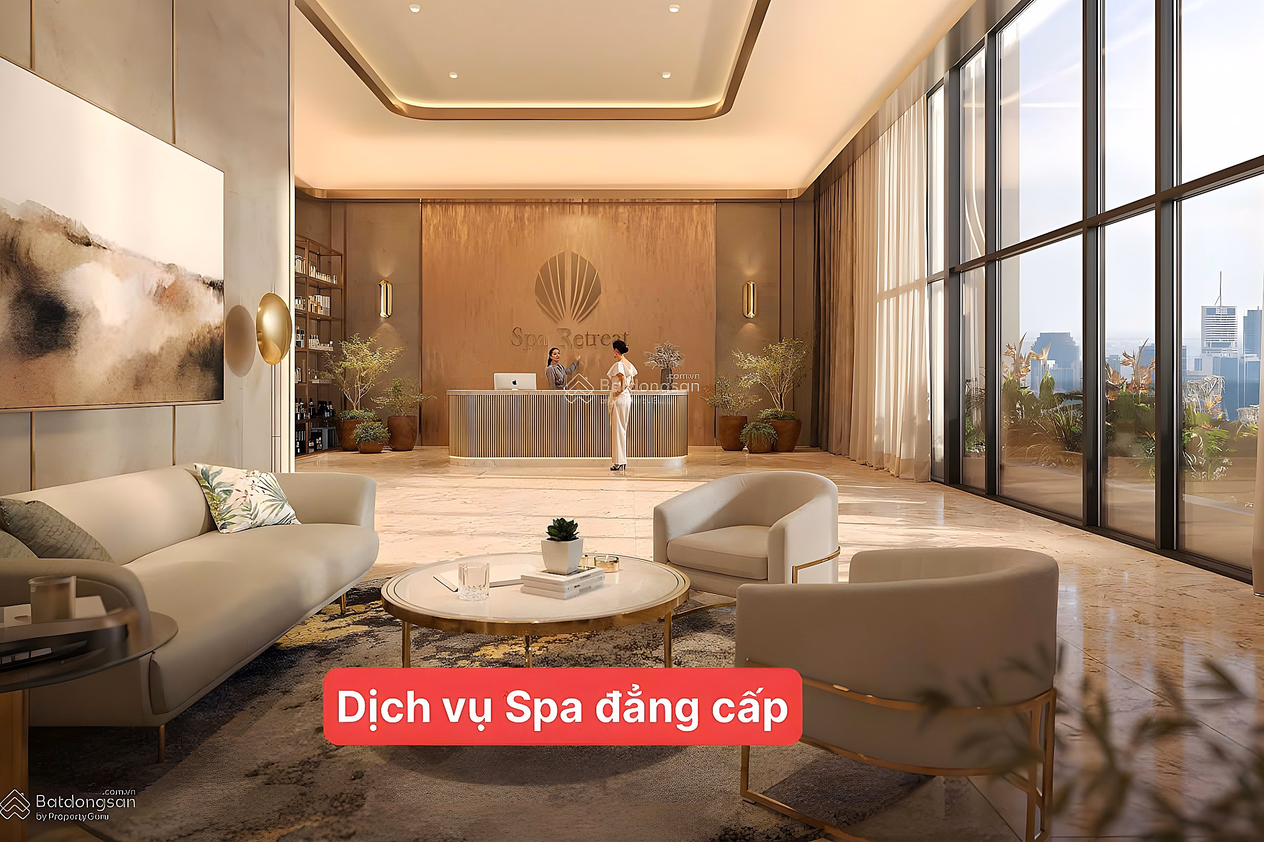 1 bedroom+ apartment, price 8.7 billion, area 54m2, middle floor, view of internal amenities, Sun Feliza Cau Giay building