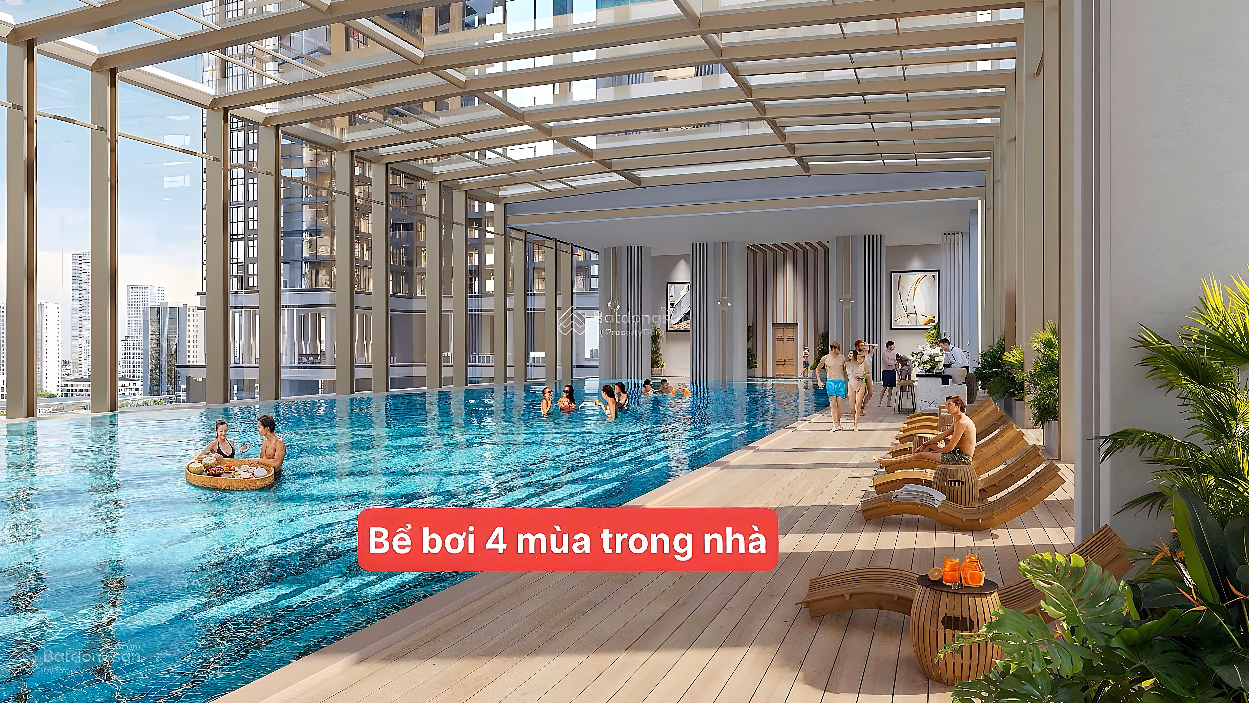 1 bedroom+ apartment, price 8.7 billion, area 54m2, middle floor, view of internal amenities, Sun Feliza Cau Giay building