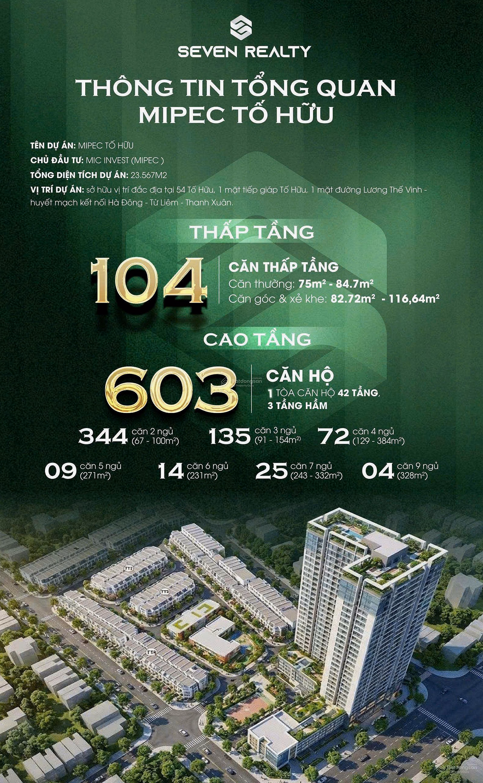 Get booking for Mipec project at To Huu - Luong The Vinh intersection, conveniently connecting to the center of the capital