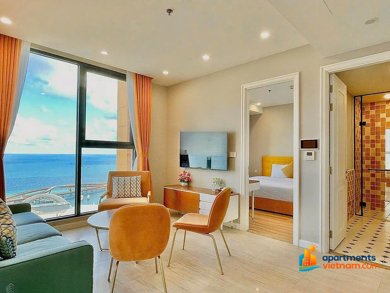 HOT! Apartment with direct sea view, high floor, beautiful, only 3.x billion. Rental cash flow is 40 million / month