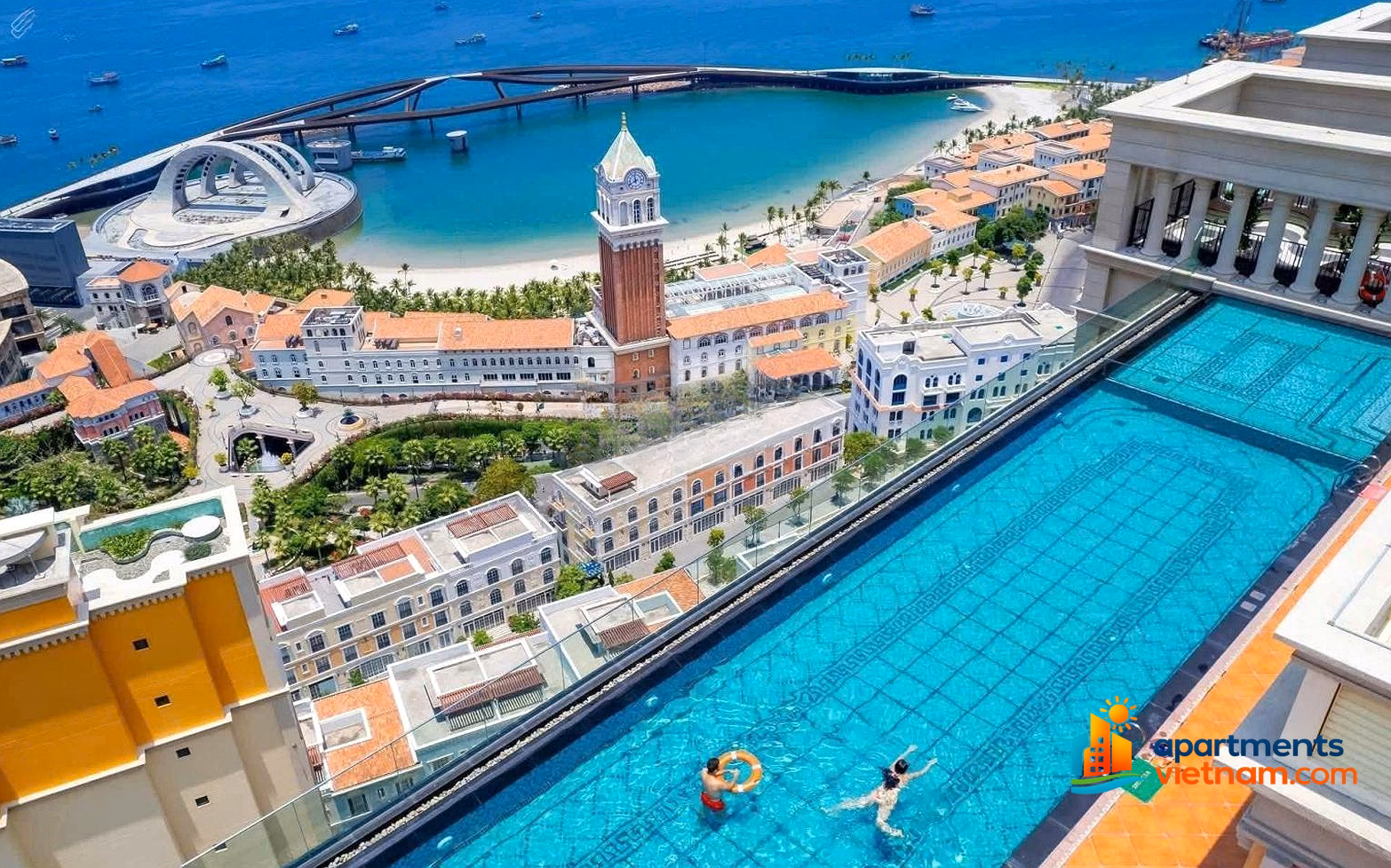 HOT! Apartment with direct sea view, high floor, beautiful, only 3.x billion. Rental cash flow is 40 million / month