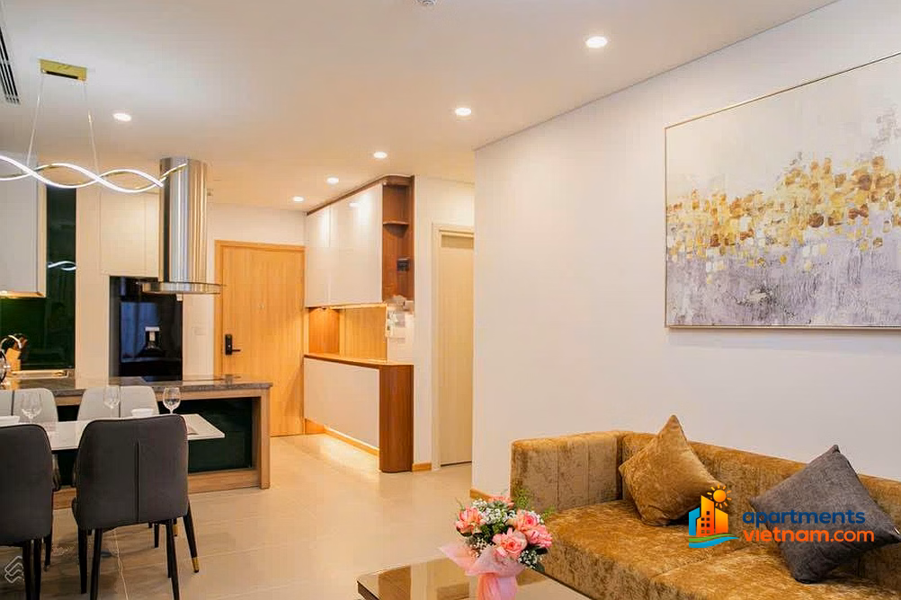 HOT Discount 500 million, slightly 5 billion, 2 bedroom, 2 bathroom apartment, area 68.8 m2, fully furnished. Rent 25 Million/Month