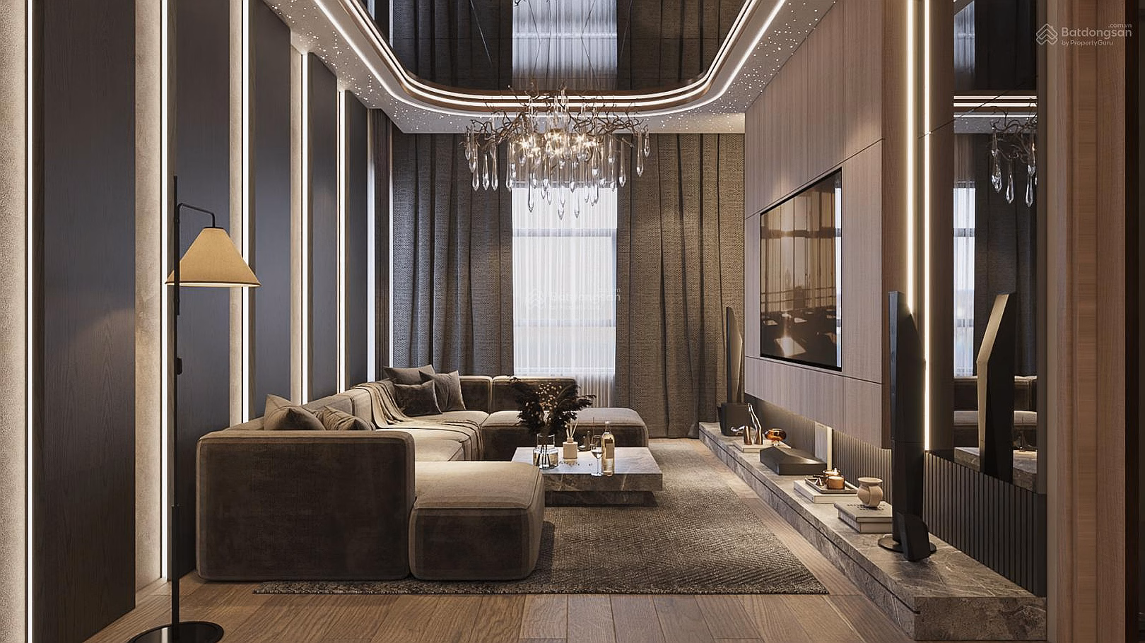 Extremely scarce duplex penthouse for sale - 432.2m2 - 34th floor - impressive area in Thanh My Loi