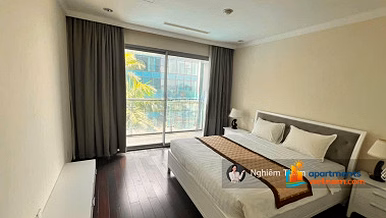 High-class furnished 2-bedroom apartment for rent right at Vincom Center, District 1, amazing corner view