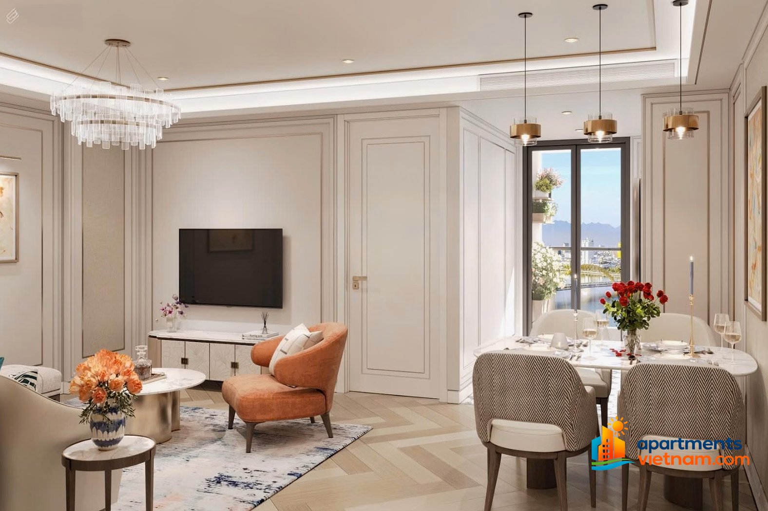 Exclusive 3 Capital Square apartments - view of Han River Da Nang - diplomatic basket 16% discount