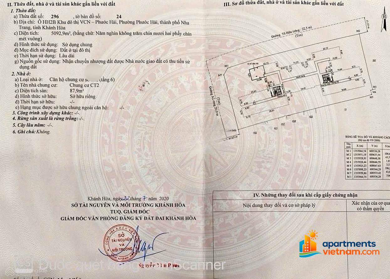 CT2 Phuoc Hai 88m2 3PN, 2WC corner full NT. Long Red Book, the suitcase book is in now ! RENT FROM 15-18 million VND
