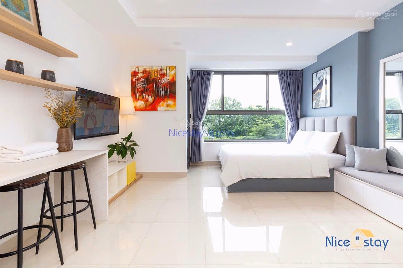 Officetel apartment for sale, fully furnished, spacious view, 36m², price 3.2 billion, all fees included, rental contract available