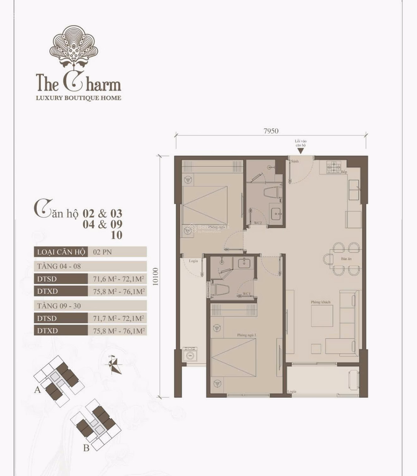 Transfer of 3 bedroom, 2 bathroom 91.5m2 apartment in The Charm An Hung luxury apartment - good price