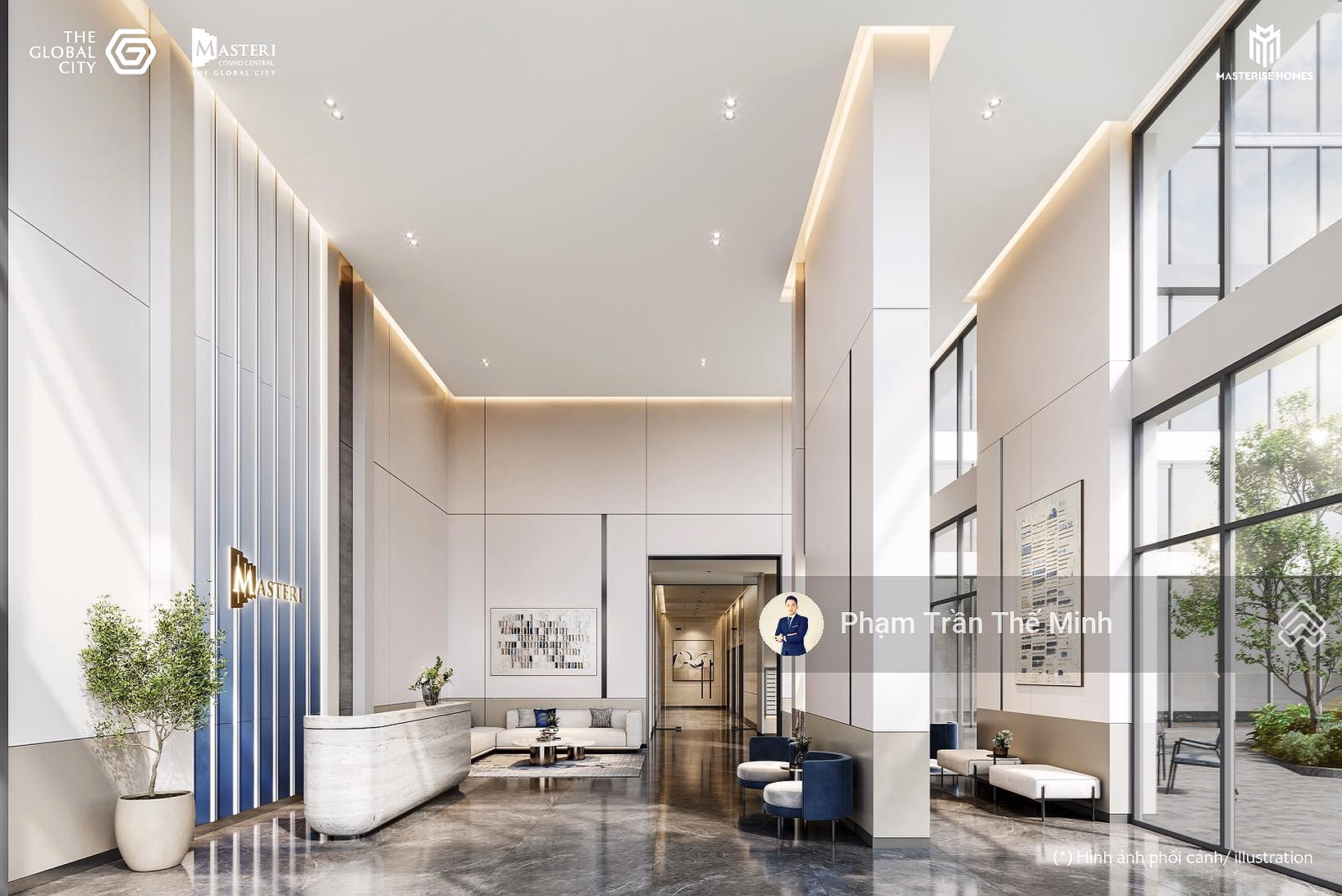 2-bedroom apartment with water music view at Masteri Cosmo Central only 123 million/m2, discount up to 16.5%