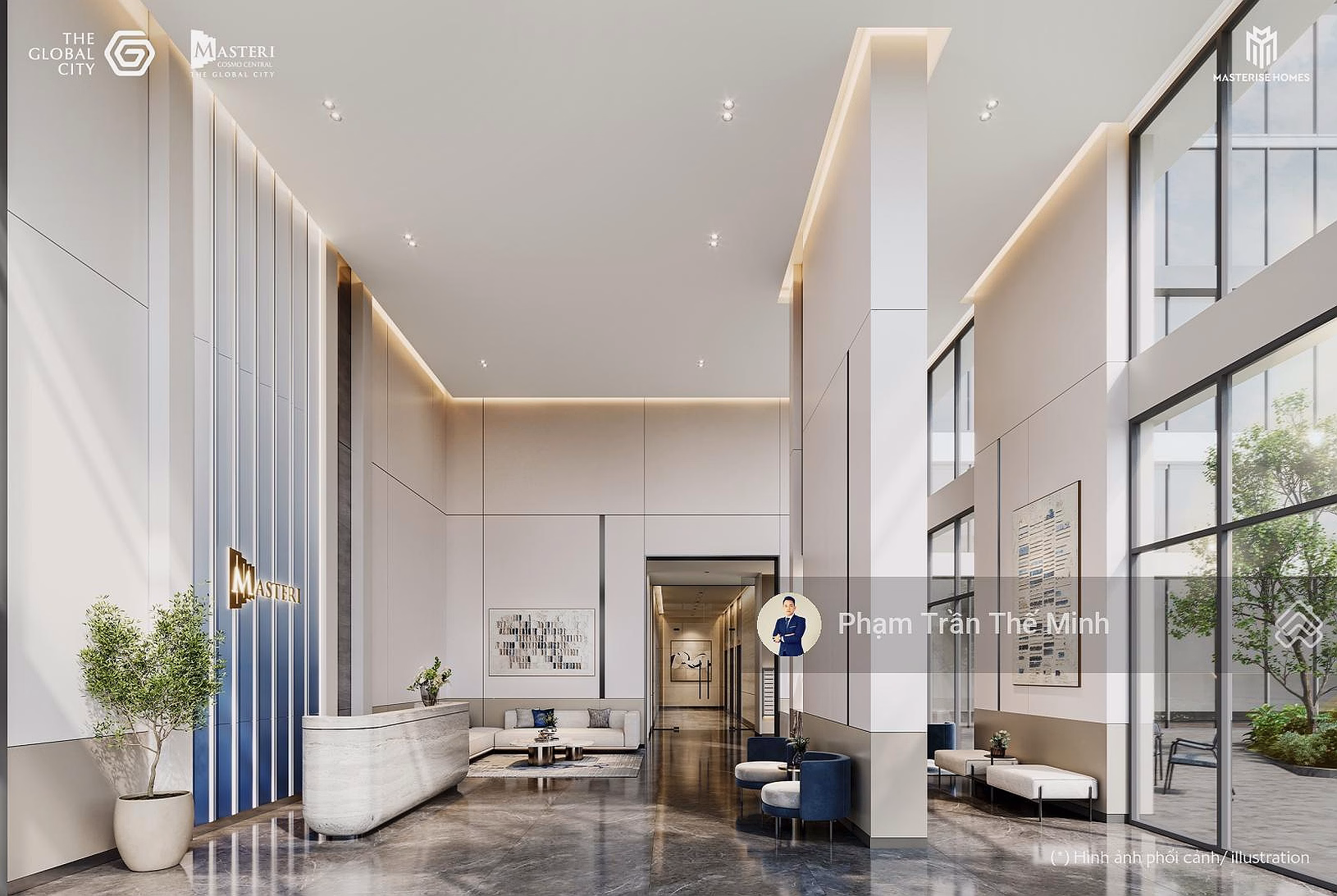 2-bedroom apartment with water music view at Masteri Cosmo Central only 123 million/m2, discount up to 16.5%