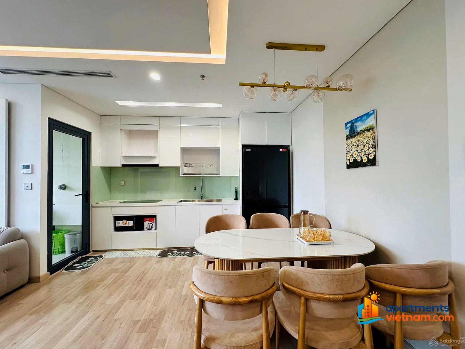 Selling apartment with diagonal river view CT1 - RiverSide 2 bedrooms 2 bathrooms fully furnished at the best price on the market